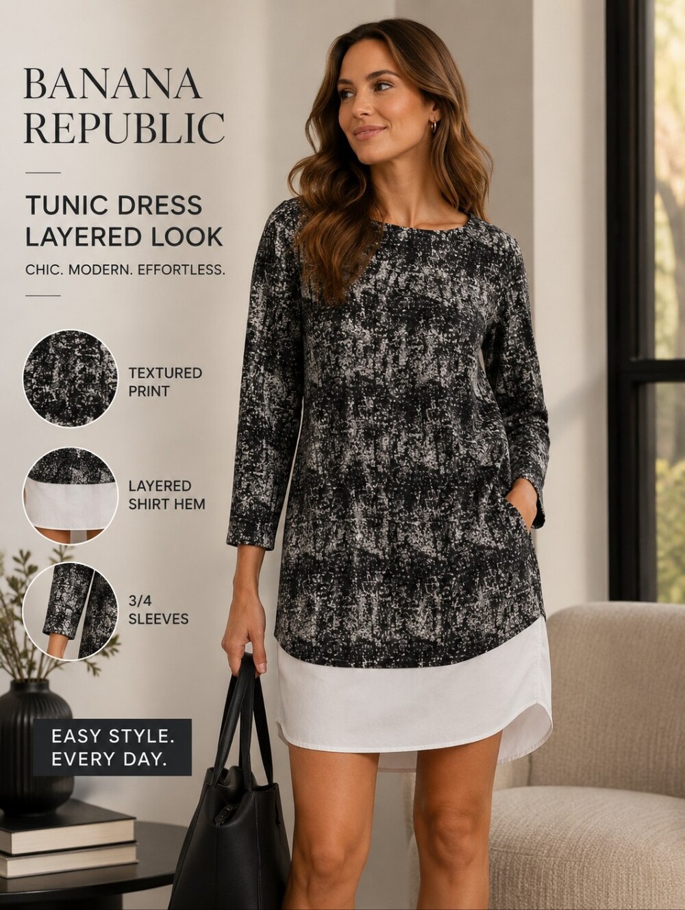 NWOT Banana Republic Tunic Casual Dress